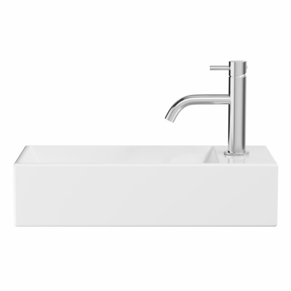 Cutout image of Crosswater Beck Gloss White 450mm Cloakroom Basin